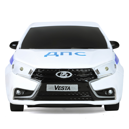 AUTODRIVE Р/У Машина Lada Vesta полиция, М1:16, 40MHz, свет фар, движение вперед/назад/повороты, в компл. аккум., USB кабель, цвет белый,в/к 35*16,5*12,5см в Джамбо Тойз #5