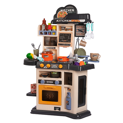 Игровой набор "Кухня", кран-помпа, имитация кипящей воды, пар, еда меняет цвет, в/к 55,5х13,5х46 см в Джамбо Тойз #3