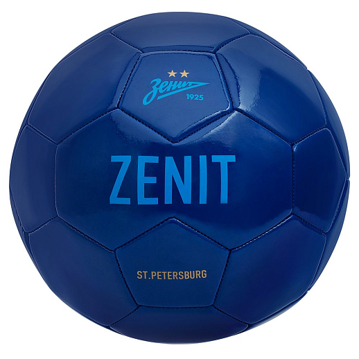 Мяч футбольный ФК Зенит ZB3 синий размер 5 (22 см) в Джамбо Тойз