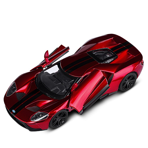 ТМ "Автопанорама" Машинка металлическая 1:32 Ford GT, красный, откр. двери, свет, звук, инерция, в/к 19*9*7 см в Джамбо Тойз #7