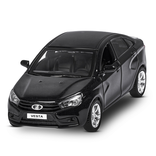 ТМ "Автопанорама" Машинка металлическая 1:43, LADA VESTA черная, откр. 2 двери., инерция в Джамбо Тойз #5