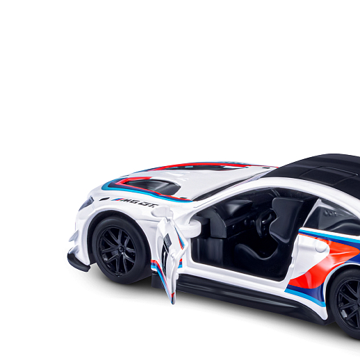 ТМ "Автопанорама" Машинка металлическая 1:44 BMW M6, белый, откр. двери, инерция, в/к 17,5*12,5*6,5 см в Джамбо Тойз #11
