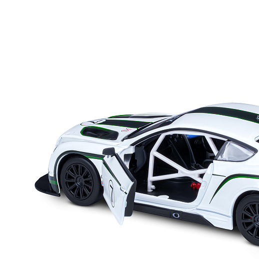 ТМ "Автопанорама" Машинка металл 1:24 Bentley Continental GT3 Concept, белый, свободный ход колес, откр. двери, капот, свет, звук, в/к 24,5*12,5*10,5 см в Джамбо Тойз #14