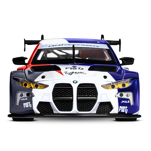 ТМ "Автопанорама" Машинка металлическая, 1:24 BMW M4 GT3, голубой, откр. двери и капот, свет, звук, свободный ход колес, в/к 24,5х12,5х10,5 см в Джамбо Тойз #12