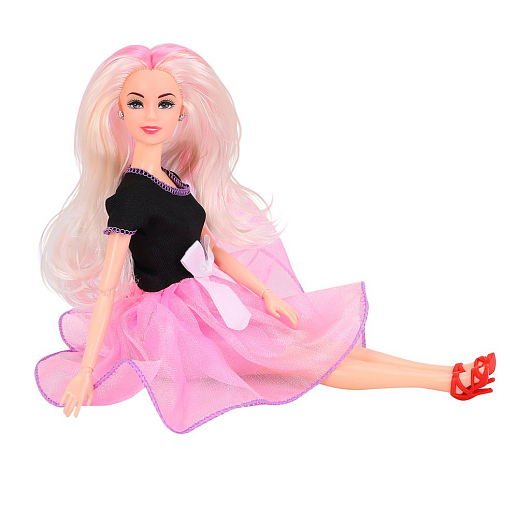 Кукла "Модница" с шарнирными руками, в комплекте тележка и игрушечные продукты, в/к 26х6,5х33 см в Джамбо Тойз #7