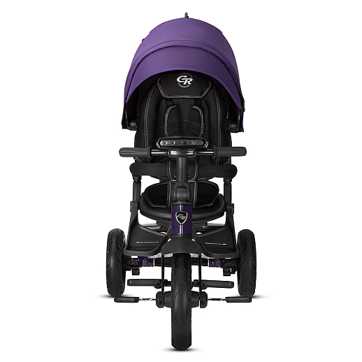 Детский трехколесный велосипед с ручкой CITY-RIDE LUNAR. Поворотное сиденье 360, складная крыша D600, подножки, надувные колеса 12/10, фара в Джамбо Тойз #2