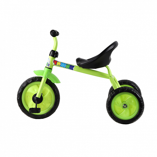 3х колесный велос. "Чижик", колеса пластик 10/8, сиденье жестк., цвет зеленый в Джамбо Тойз #3