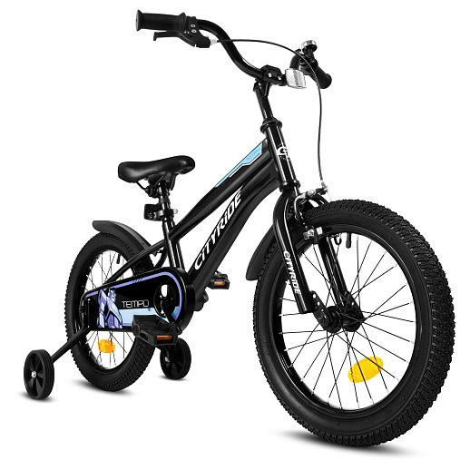 Велосипед двухколесный CITYRIDE, модель CR-B2-07J, колеса 16", рама сталь, обода сталь, цвет чёрный в Джамбо Тойз #8