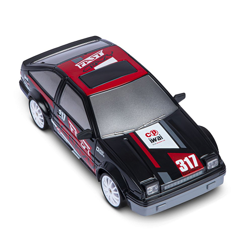 Машинка скоростная для дрифта на радиоуправлении AUTODRIVE, 1:24 2.4G, 4WD, 4 канала: вперед/назад, повороты, сменные шины, свет, с зарядкой, цвет черный, в/к 24,1х10,3х23,7 см в Джамбо Тойз #8