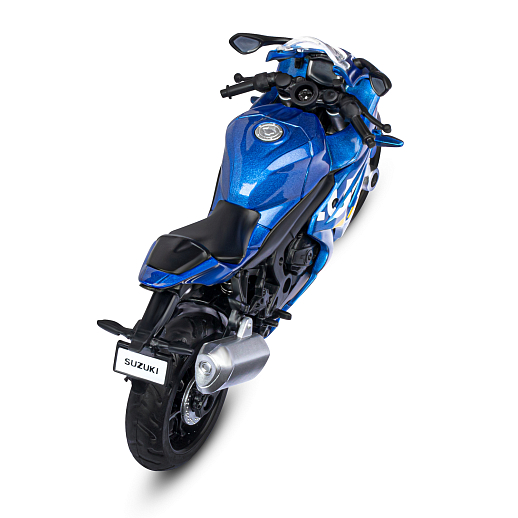ТМ "Автопанорама" Мотоцикл металлический 1:18 SUZUKI GSХ-R1000, синий, свободный ход колес, в/к 9,2 х 4,5 х 14 см в Джамбо Тойз #9