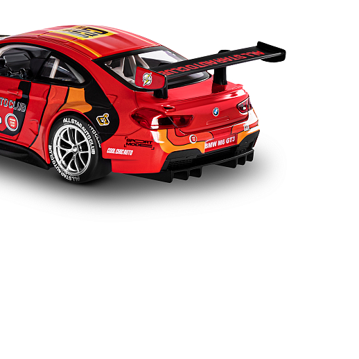 ТМ "Автопанорама" Машинка металлическая, 1:24 BMW M6 GT3, красный, откр. двери и капот, свет, звук, свободный ход колес, в/к 24,5х12,5х10,5 см в Джамбо Тойз #20
