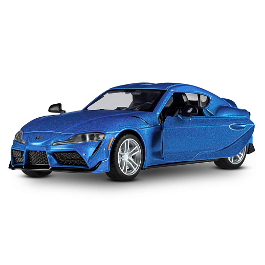 ТМ "Автопанорама" Машинка металлическая 1:31 Toyota Supra, матовый синий, откр. двери, свет, звук, инерция в/к 17,5*13,5*9 см в Джамбо Тойз #7