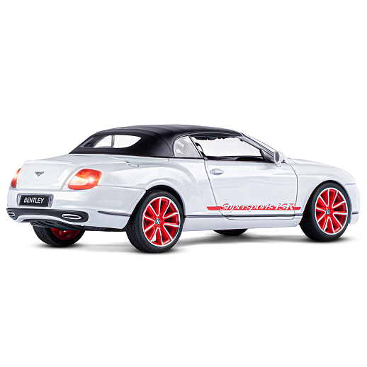 ТМ "Автопанорама" Машинка металлическая 1:24 Bentley Continental Supersports ISR, белый, откр. двери, капот и багажник, свет, звук, свободный ход колес, в/к 24,5*12,5*10,5 см в Джамбо Тойз #11