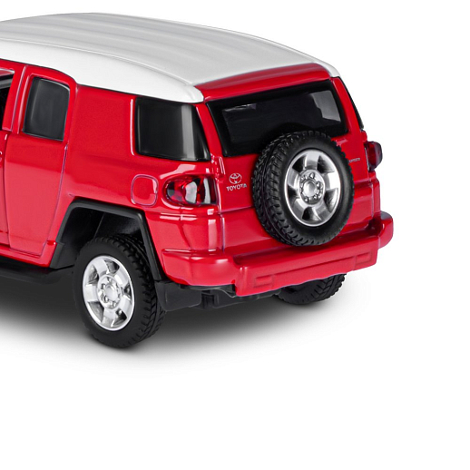 ТМ "Автопанорама" Машинка металлическая 1:43 Toyota FJ Cruiser, красный, откр. двери, инерция, в/к 17,5*12,5*6,5 см в Джамбо Тойз #14