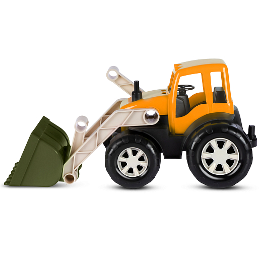 ТМ "Компания Друзей" Трактор с ковшом хаки-коричневый, в сетке 33х16х16 см в Джамбо Тойз #3