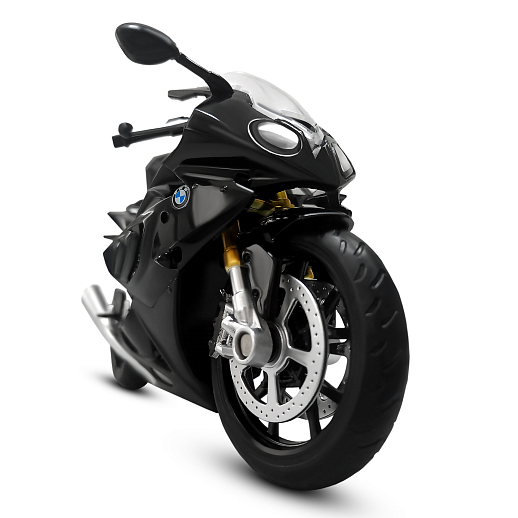 ТМ "Автопанорама" Мотоцикл металл. 1:12 BMW S1000R, черный, свободный ход колес, в/к 7,1*11,7*20,6 см в Джамбо Тойз #3