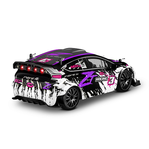 Р/У Машина для дрифта,1:24,2.4GHz,4WD,свет,с аккум, цвет фиол./черн./красн., в/к 28*8*22,5см в Джамбо Тойз #8