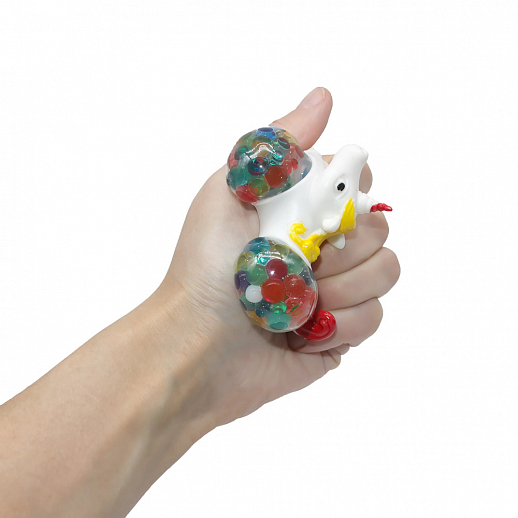 Игрушка-антистресс с силиконовыми шариками внутри, цвет микс, 8*6 см, (12 шт в наборе) в Джамбо Тойз #2