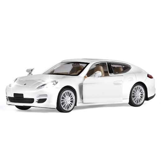 ТМ "Автопанорама" Машинка металлическая 1:32  Porsche Panamera S,белый, свет, звук, откр. двери, инерция, в/к 17,5*13,5*9 см в Джамбо Тойз #6