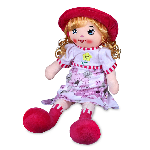 ТМ "Amore Bello" Кукла мягкая на бат., фразы на русском языке, стихотворение, песенка, 60 см,  красный 2, в/п в Джамбо Тойз #2