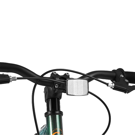 Велосипед двухколесный CITYRIDE, модель CR-B2-10FU, рама сталь, колеса алюминий 20", v-brake тормоза, встроенная в раму подсветка, подножка, цвет зеленый металлик в Джамбо Тойз #10
