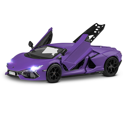 ТМ "Автопанорама" Машинка металл. 1:32 Lamborghini Revuelto, фиолетовый, инерция, откр. двери, в/к 17,5*12,5*6,5 см в Джамбо Тойз #8