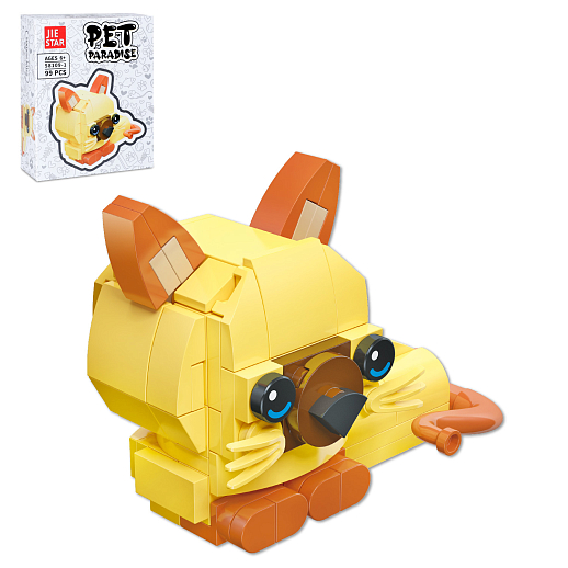 Конструктор "Кот" 99 дет., в/к 10,5*4,0*13,0 см в Джамбо Тойз