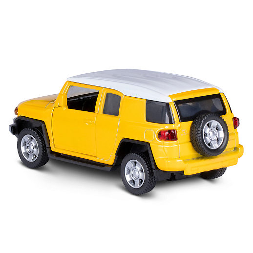 ТМ "Автопанорама" Машинка металлическая 1:43 Toyota FJ Cruiser, желтый, откр. двери, инерция, в/к 17,5*12,5*6,5 см в Джамбо Тойз #11