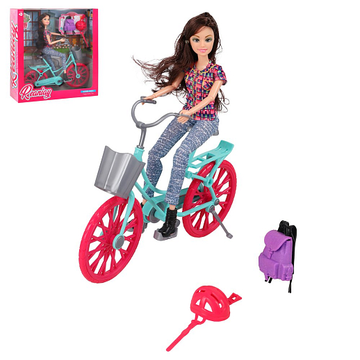 Кукла, в компл.велосипед, аксесс., в ассорт., в/к 31х10х33 см в Джамбо Тойз #15