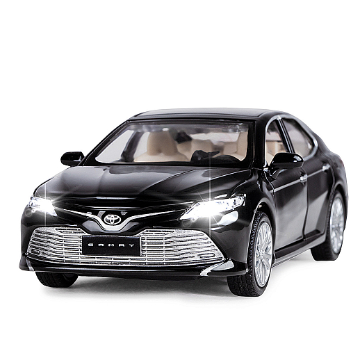 ТМ "Автопанорама" Машинка металлическая 1:34 Toyota Camry, черный, свет, звук, откр. двери, капот и багажник,  в/к 17,5*13,5*9 см в Джамбо Тойз #2