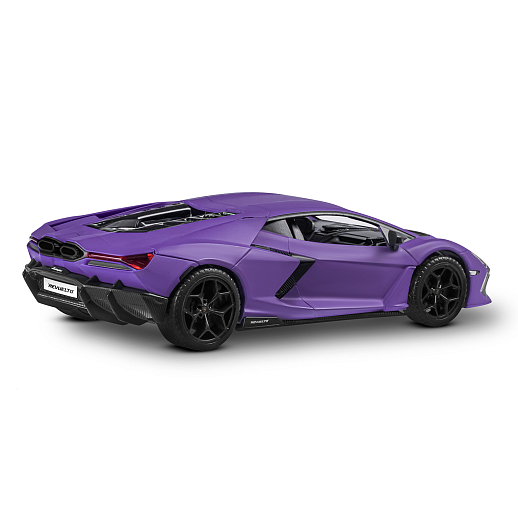 Игрушка для детей: Машинка металлическая, 1:24 Lamborghini, цвет фиолетовый, свет, звук, свободный ход колес, артикул JB1251761 в Джамбо Тойз #9