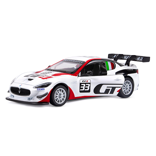 ТМ "Автопанорама" Машинка металл., 1:32 Maserati Gran Turismo MC GT4, белый, инерция, свет, звук, откр. двери, в/к 17,5*13,5*9 см в Джамбо Тойз #6