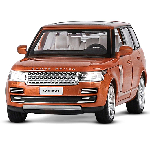 ТМ "Автопанорама" Машинка металлическая 1:34 2013 Range Rover,оранжевый перламутр, свет, звук, откр. двери, капот и багажник, инерция, в/к 17,5*13,5*9 см в Джамбо Тойз #5
