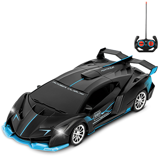 AUTODRIVE Р/У Машинка, 1:18, 4 канала, свет, черно-синий, в/к 10,5*8*21,5 см в Джамбо Тойз #6