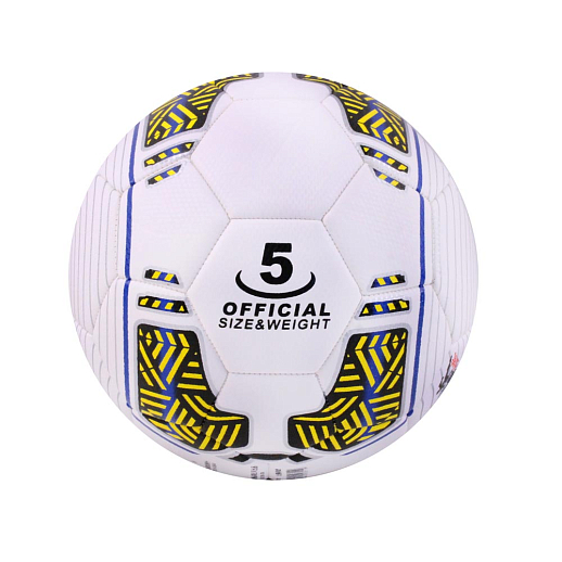 Мяч футбольный, размер 5 (22см), 2 слоя, вес:420 гр, материал: PU, в ассортименте 3 цвета в Джамбо Тойз
