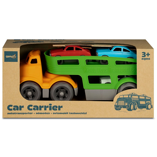 ТМ "Компания Друзей" трейлер оранжево-зеленый, в коробке  32,5х15,5х11,5 см в Джамбо Тойз #16