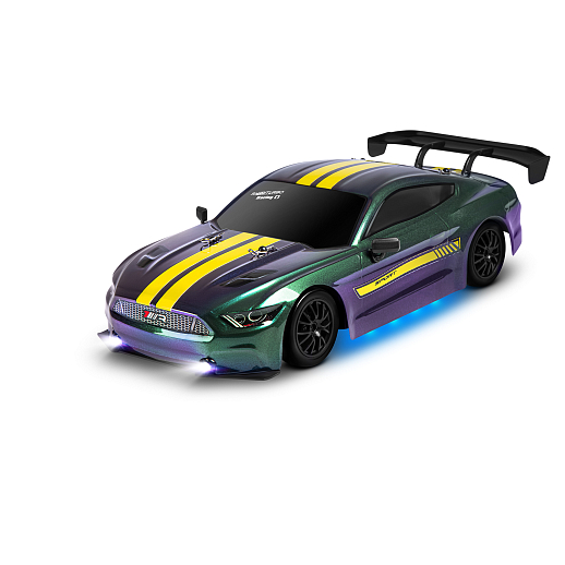 Р/у машина для дрифта М1:16,2.4GHz,4WD,сменные шины 4шт., конусы 4шт.,свет,с аккум.,цвет хамелеон,в/к 34*12,6*18,8см в Джамбо Тойз #9