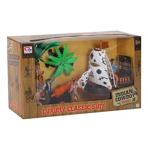 Набор "Пиратский корабль" + фигурки, пушка и аксесс., в/к 36*11,5*19 см в Джамбо Тойз #2