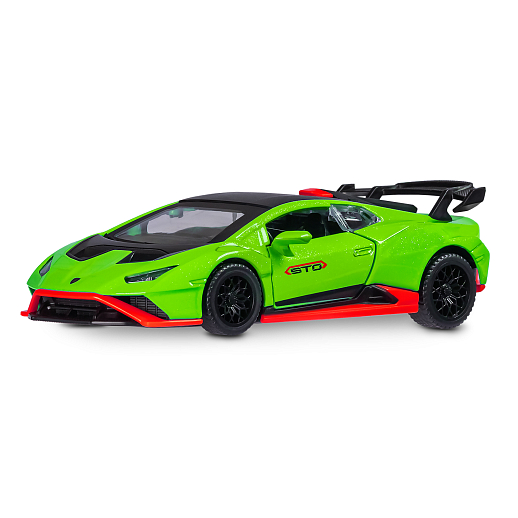 ТМ "Автопанорама" Машинка металл. 1:40 Lamborghini STO, зеленый, инерция, откр. двери, в/к 17,5*12,5*6,5 см в Джамбо Тойз #5
