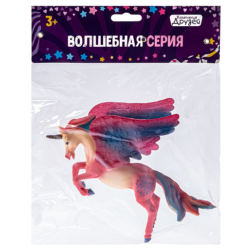 ТМ "КОМПАНИЯ ДРУЗЕЙ", серия "Животные планеты Земля", игрушка "Пегас", оранжевый, в/п 18*4,3*10,8 см в Джамбо Тойз #5