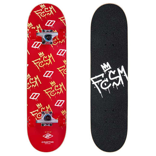 Скейтборд "ФК Спартак", дека клен 9 сл., размер 31"*8", колеса: 54*36мм 85А, PU, ABEC-7 RS2 хромированные, в/п в Джамбо Тойз #6