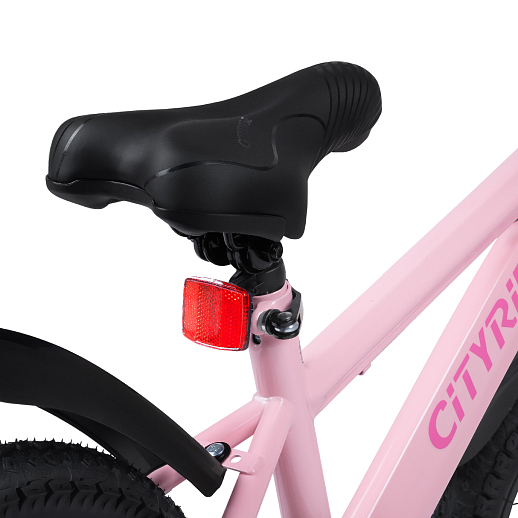 Велосипед двухколёсный CITYRIDE, модель CR-B2-07B, колеса 16", рама сталь, дисковые мех. тормоза, обода сталь, балансирные колёса, цвет розовый в Джамбо Тойз #10