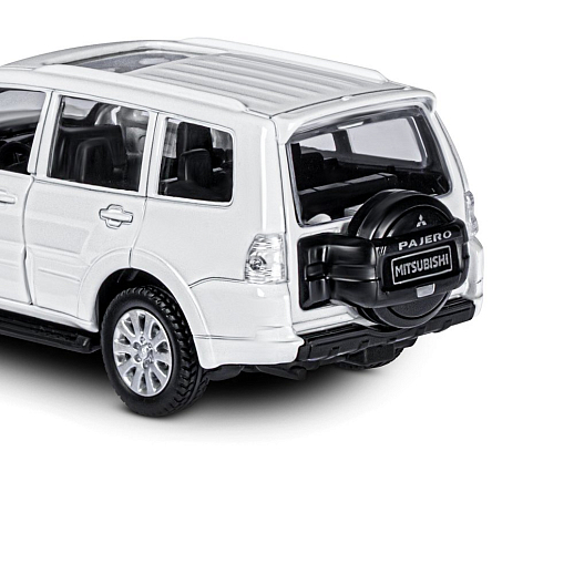 ТМ "Автопанорама" Машинка металлическая 1:43 Mitsubishi Pajero 4WD Turbo,белый, откр. двери, инерция, в/к 16*7,5*5 см в Джамбо Тойз #3