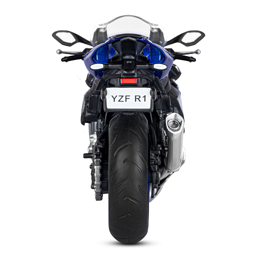 ТМ "Автопанорама" Мотоцикл металлический 1:12 YAMAHA YZF-R1, синий, свободный ход колес, в/к 7,1 х 11,7 х 20 см в Джамбо Тойз #8