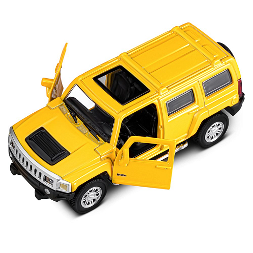 ТМ "Автопанорама" Машинка металлическая 1:43  Hummer H3, желтый, откр. двери, инерция, в/к 17,5*12,5*6,5 см в Джамбо Тойз #10