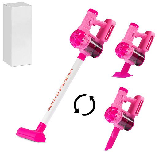 Бытовая техника "Пылесос", розовый, со звук.эффект., в/к в Джамбо Тойз