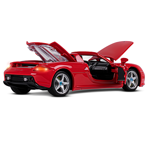 ТМ "Автопанорама" Машинка металлическая, 1:24, Porsche Carrera GT, красный, откр. двери, капот и багажник, свет, звук, свободный ход колес, в/к 24,5х12,5х10,5 см в Джамбо Тойз #16