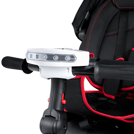 Детский трехколесный велосипед "CITYRIDE LUNAR 2.0". Пятиугольная рама, сиденье 360, складная крыша D600, подножки, надув.колеса 12/10, багажник, сумочка, фара в Джамбо Тойз #12