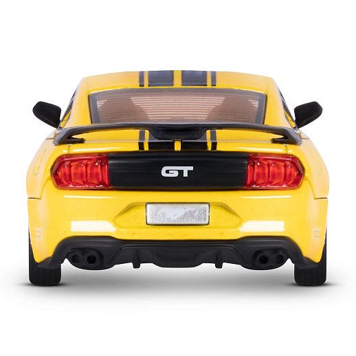 Машинка металлическая 1:43 Ford Mustang GT, желтый, тюнинг, откр. двери, свободный ход колес, в/к 23,5*10*4 см в Джамбо Тойз #10