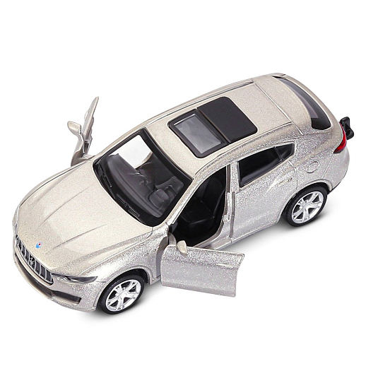 ТМ "Автопанорама" Машинка металлическая 1:43 Maserati Levante c прицепом с лодкой,  открываются двери, инерция, в/к 28*17,5*6,5 см в Джамбо Тойз #12